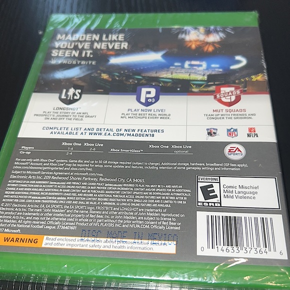 MADDEN 18! Xbox One - Picture 2 of 2